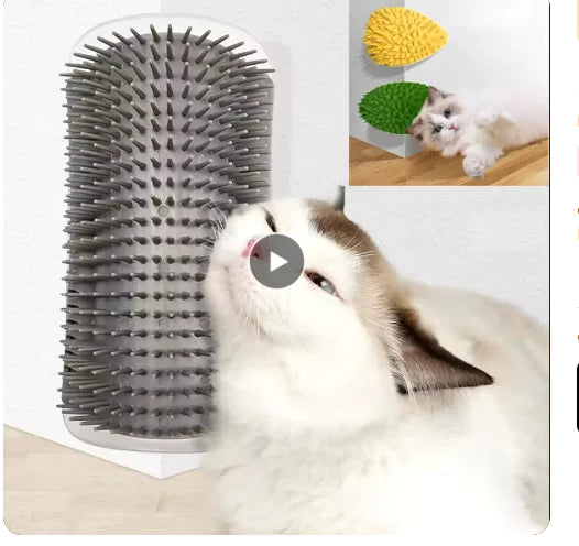 Corner Cat Self-Grooming Massage Brush (6 Colors)